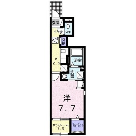 ラーゴム Aの物件間取画像